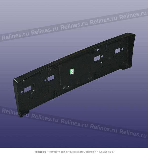 Fixing panel-fr no.plate