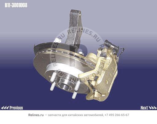 FR steering joint RH assy&disc brake assy - B11-***008