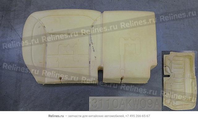 Mid seat cushion foam assy LH