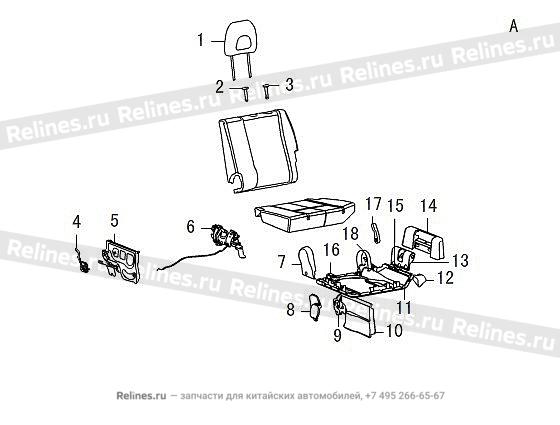 RR seat assy RH(leather) - 700081***8-003M