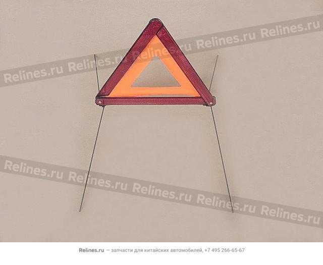 Triangular warning plate - 39000***00-C1