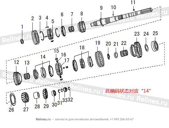 Two ring synchronizer gear ring assembly