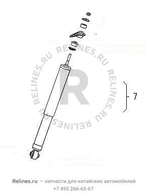 RR shock absorber assy LH