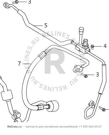 Трубка компрессора кондиционера