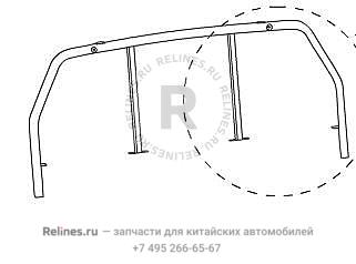 Cargo body guard rail assy