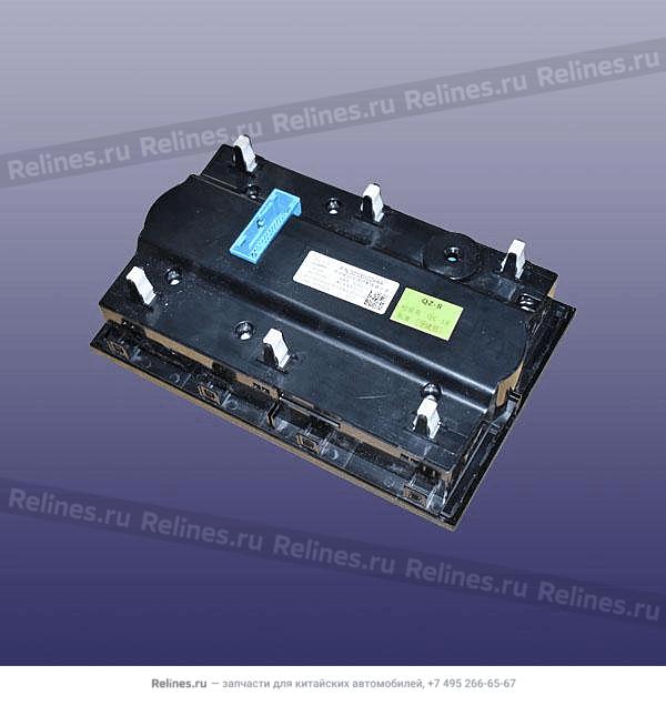 Electronic AC control panel assembly