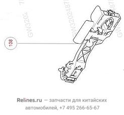 Каркас наружной ручки левой передней двери