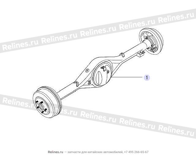 RR axle assy - 2400***B24