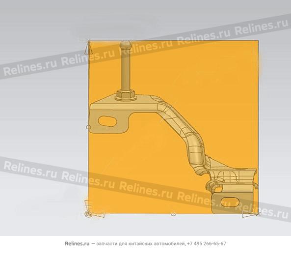 Правый кронштейн декоративной крышки двигателя