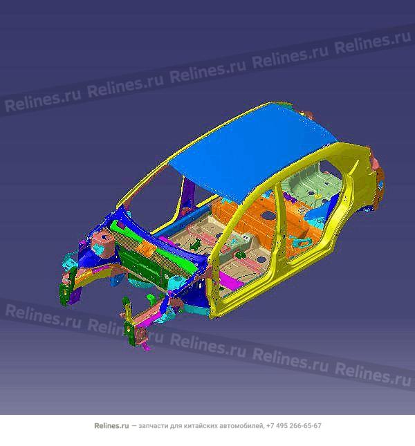 Vehicle body frame - J69-5***10-DY