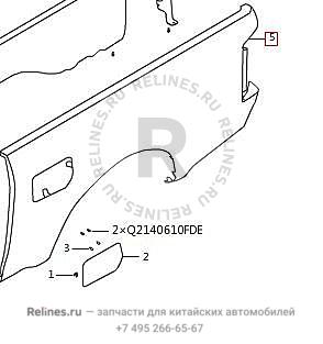 Панель кузова боковая правая - 85021***6PXA