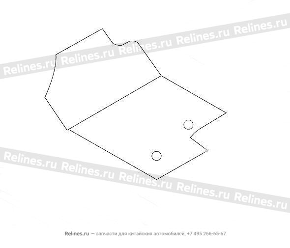 FR footrest assy LH