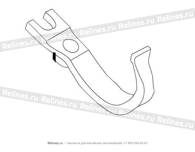 Reverse shift relay lever