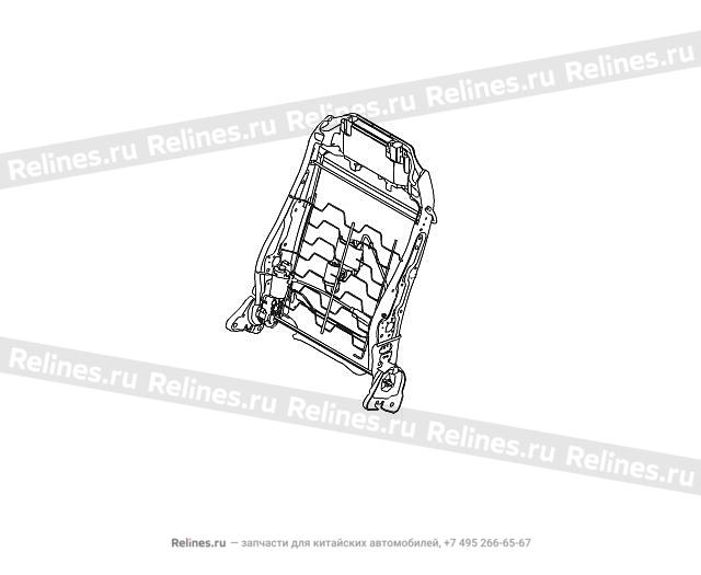 Driver seat backrest frame assy - 68017***V08A