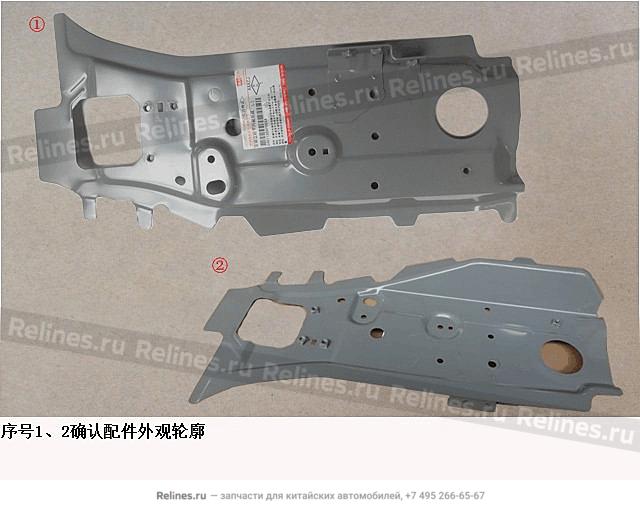 LWR INR panel assy a pillar LH