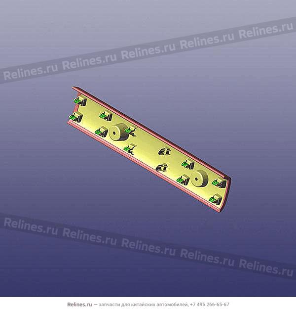 Right instrument panel cladding trim pan