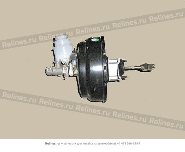 Вакуумный усилитель в сборе с главным тормозным цилиндром