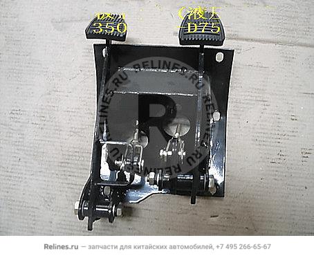 Auxiliary clutch pedal assy