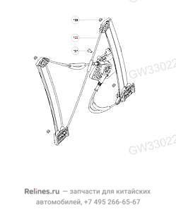 Стеклоподъемник двери передней правой в сборе