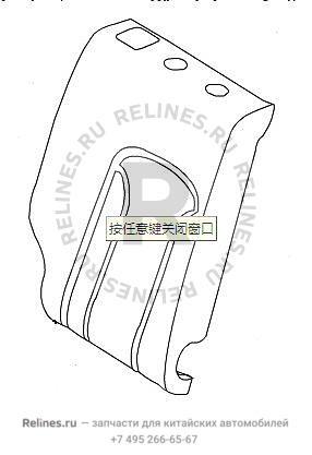 RR row seat backrest frame assy,RH