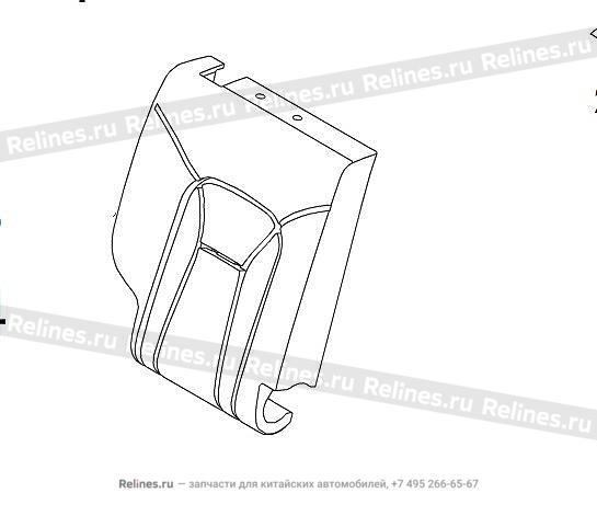 RR seat backrest soft cushion assy,RH - 705560***00A86