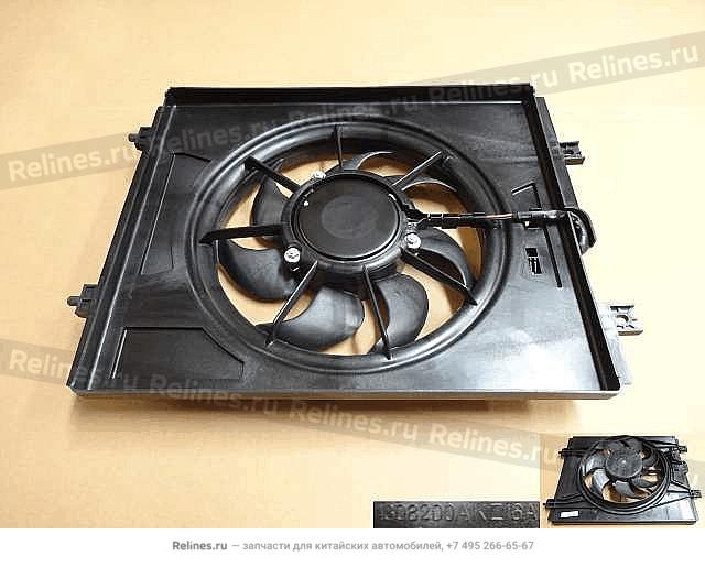 Elec fan w/fan shield assy RH - 13082***Z16A