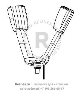 Double end lock assy-rr seat belt RH - 5812170***8-00CR