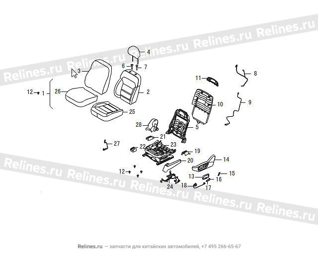 FR seat assy LH - 68004***W09AA