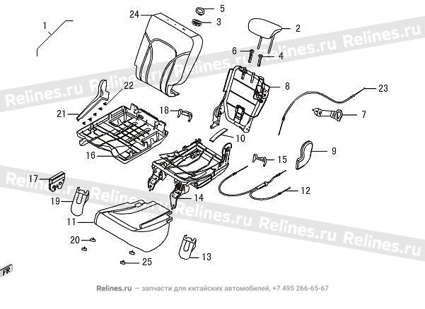 RR single seat assy - 705030***36A3Y