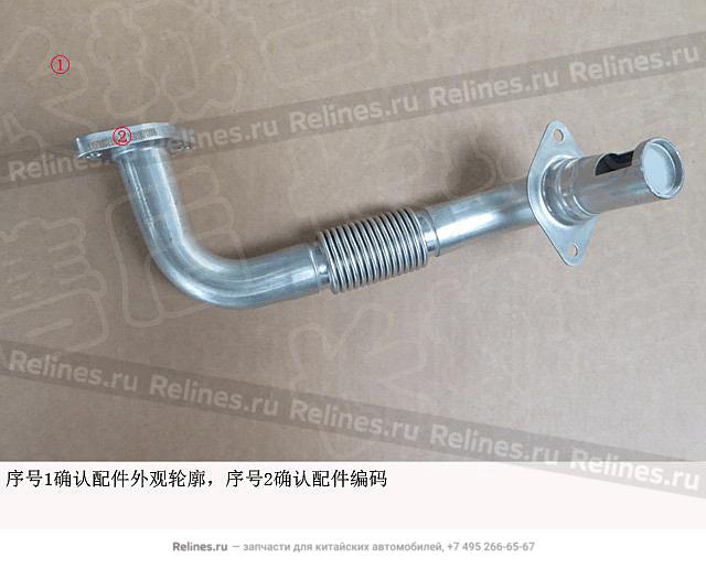 Outtake corrugated hose assy-egr - 1207***ED95