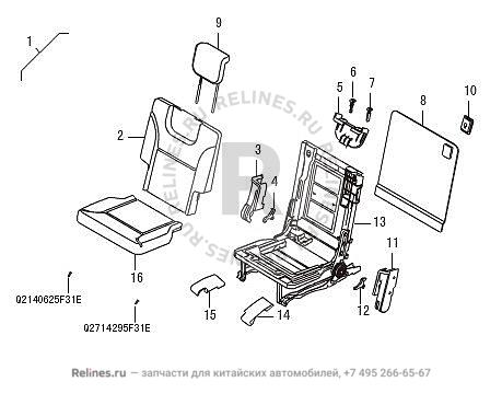 Rrh seat assy,RH