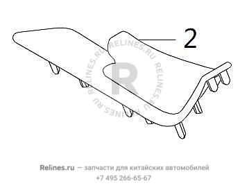 Кожух рычага стояночного тормоза - 530520***PXA86