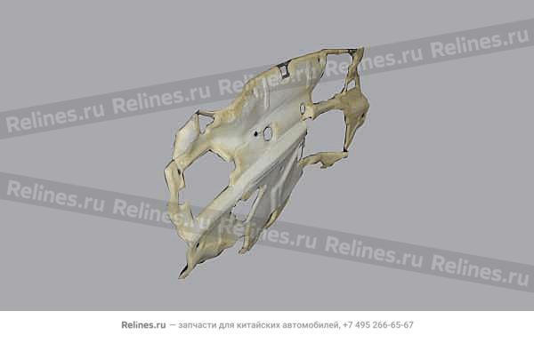 Shock absorbing gasket UPR - FR baffle