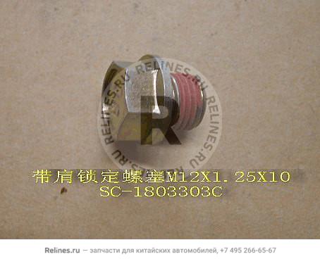 Flanged locking screw