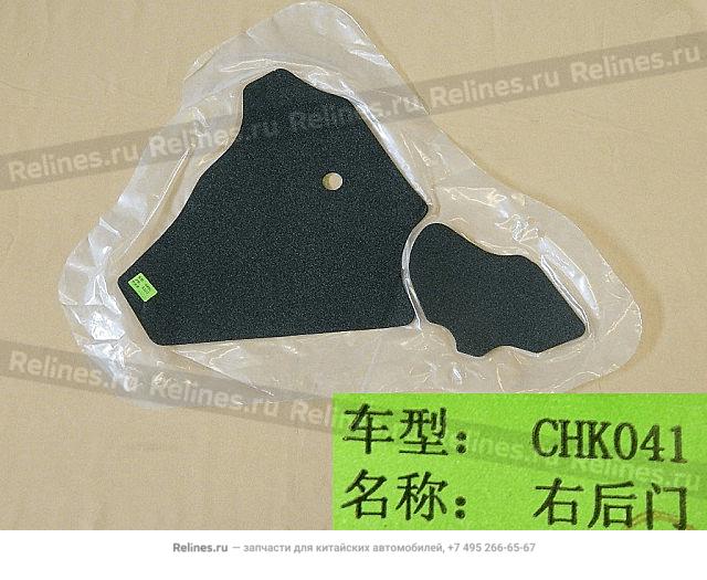 RR door waterproof film,RH - 62020***V08A