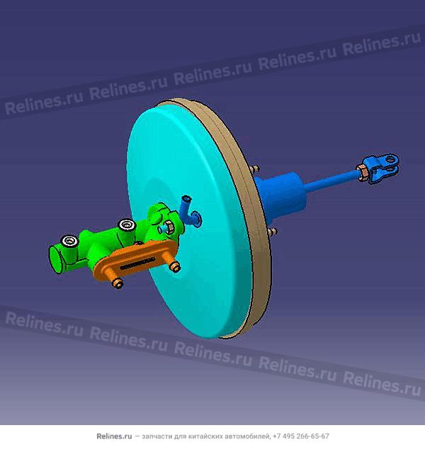 Vacuum booster&master brake cylinder - A13-3***10AD