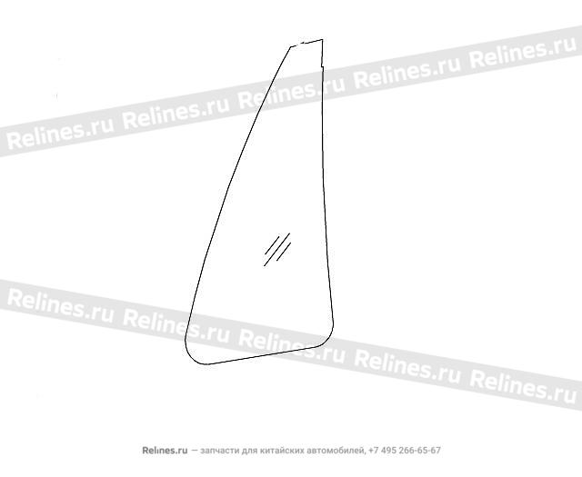 Стекло двери задней правой (треугольник) - 62030***49XA