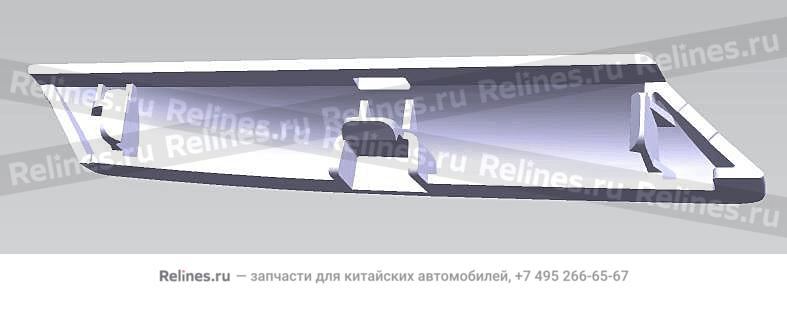 Отделка накладки ручки центральной консоли