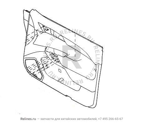 Обшивка внутренняя двери передней правой - 610240***64A86
