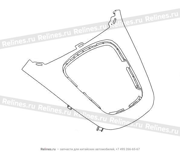 Gear-shifting trim panel assy console - 53066***Z36B