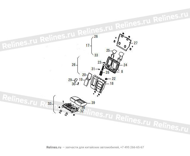 Mid seat assy LH - 70003***W09AA