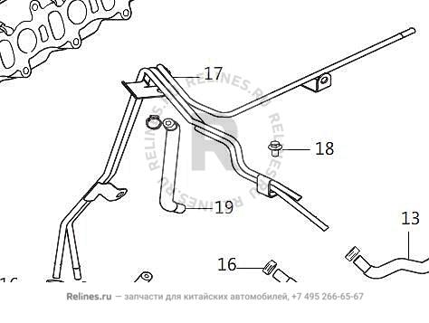 Vacuum conn steel pipe weldment - 3541***ED61