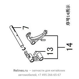 Shifting fork sub assy no.3 - R631A***2053