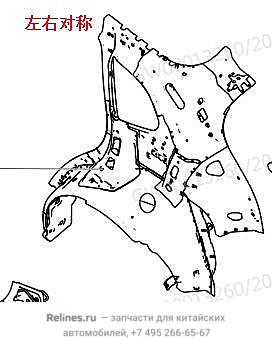Усилитель стойки правой - 54018***T01A