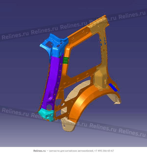 INR panel-rr SD panel assy RH