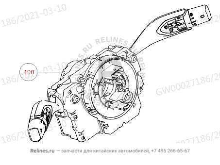 Блок переключателей подрулевых - 37741***T10A