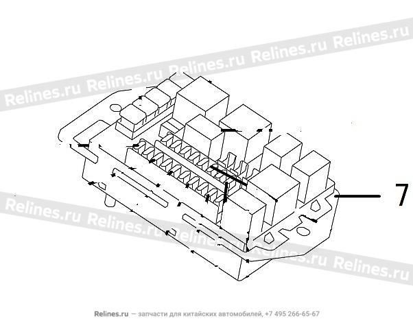 Блок предохранителей задний
