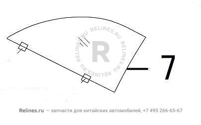 FR door glass assy RH