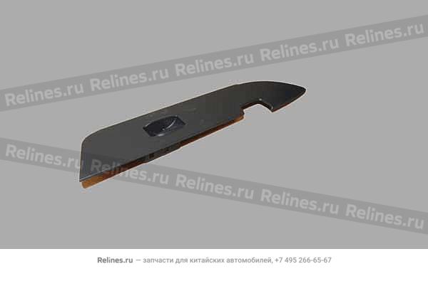 Glass regulator switch plate-rr door LH