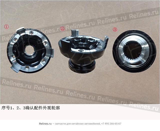 Передний фланец в сборе